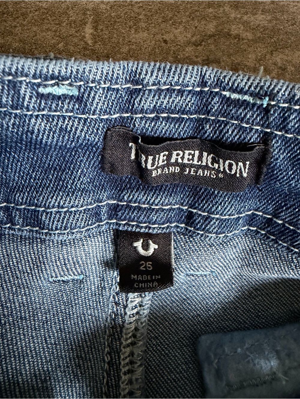 True Religion Denim Cargo Straight Pant Jeans Utility | Carpenter Sz 25 - Picture 12 of 12